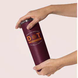 Garrafa Térmica Design de Dia Internacional do Ponto