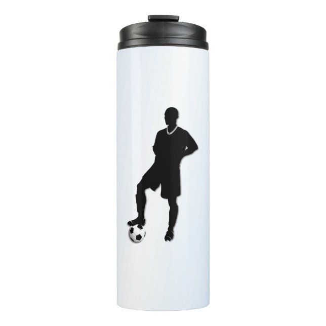 Garrafa Térmica Design de esportes de futebol (Frente)