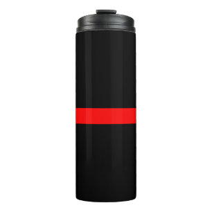 Garrafa Térmica design de gráfico de Linha Vermelha Simbólica