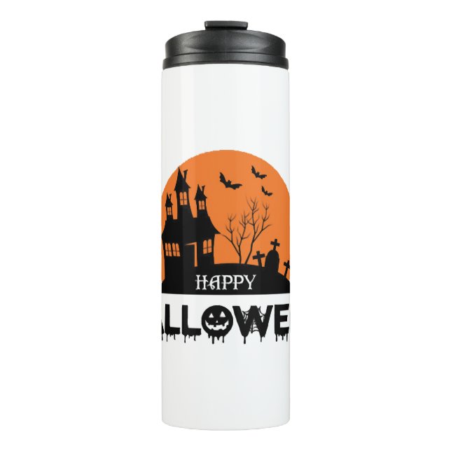 Garrafa Térmica design de halloween (Frente)