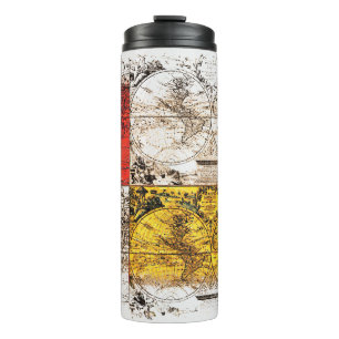 Garrafa Térmica Design de Mapa do Velho Mundo