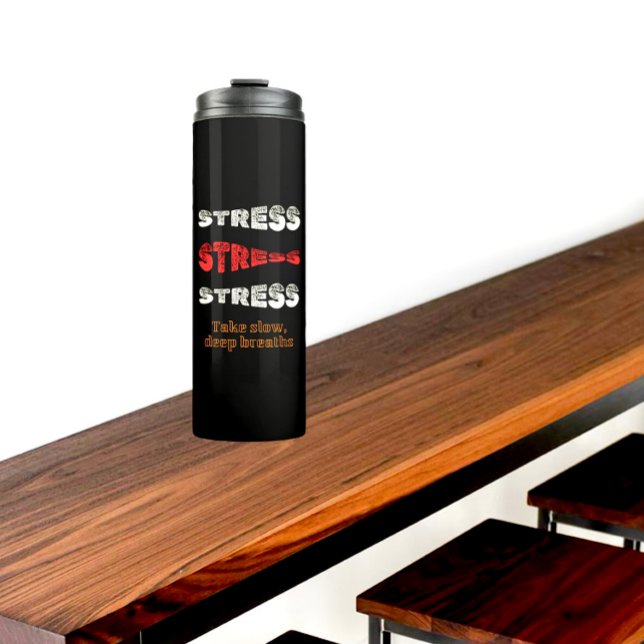 Garrafa Térmica Design de texto motivacional (Criador carregado)