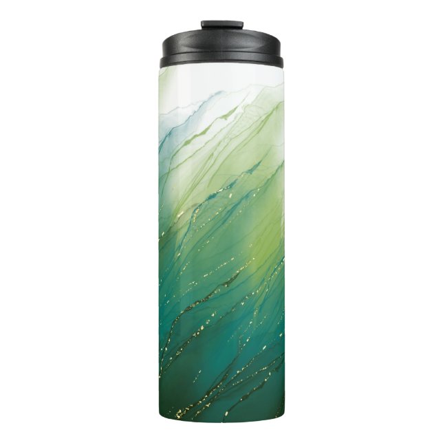 Garrafa Térmica Design de Tumbler de Tinta Álcool (Frente)