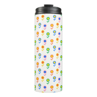 Garrafa Térmica Design Floral vibrante