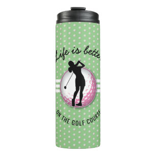 Garrafa Térmica Design Golfer das Mulheres Elegantes