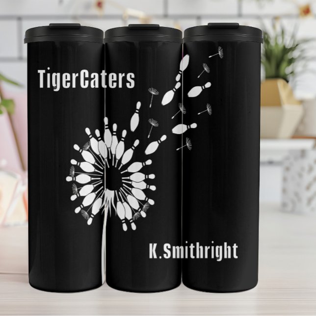 Garrafa Térmica Design Gráfico de Boliche de de de Dandelion (Criador carregado)