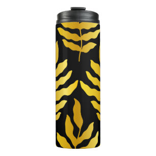 Garrafa Térmica Design moderno com folhas. Folhas tropicais de our