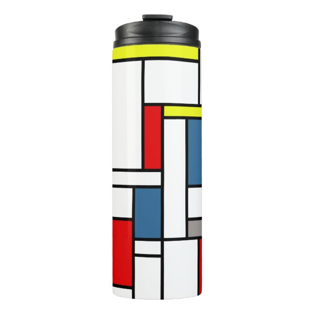 Garrafa Térmica Design mondrian (Frente)