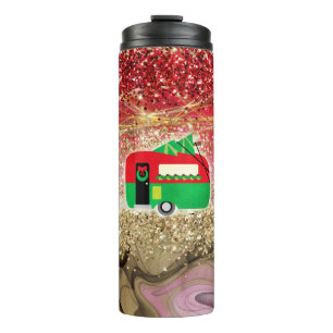 Garrafa Térmica Designs de sublimação do Tumbler acampando colorid