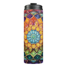 Garrafa Térmica Designs-trovão de Mandala