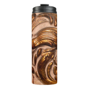 Garrafa Térmica detalhes da moldura de imagem ornamental, cor de b