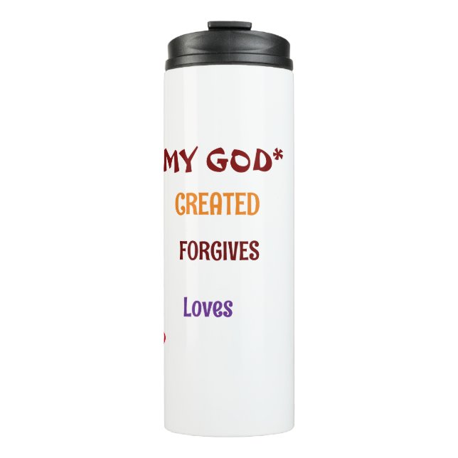 Garrafa Térmica Deus Projetou-me Coleção (Frente)