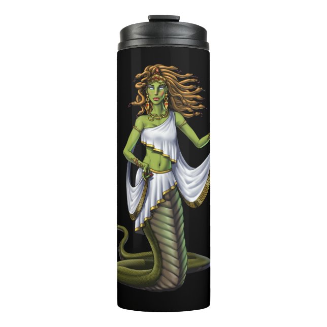 Garrafa Térmica Deusa de mitologia grega Medusa (Frente)