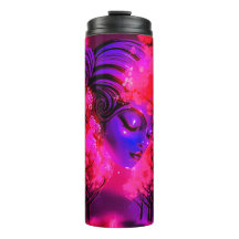Deusa Neon em Floresta Encantada