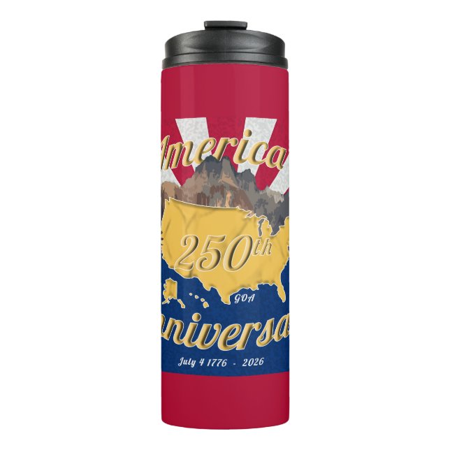 Garrafa Térmica Dia da Independência da Era de Ouro (Frente)