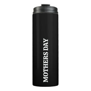 Garrafa Térmica Dia das Mães Black &White Script Personalizado