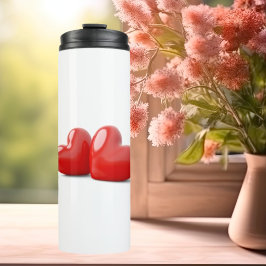 Garrafa Térmica Dia de os namorados 3D Tumbler térmico com amor es