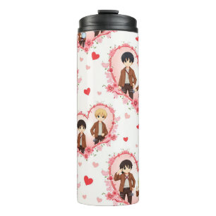 GARRAFA TÉRMICA  DIA DE OS NAMORADOS ANIME TUMBLER