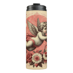 Garrafa Térmica Dia de os namorados Clássico/Vintage/Cupido Retroa