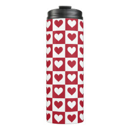 Garrafa Térmica Dia de os namorados de Corações Corações Vermelhos