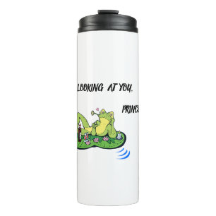 Garrafa Térmica Dia de os namorados Tumbler Engraçado Sapo Beijo