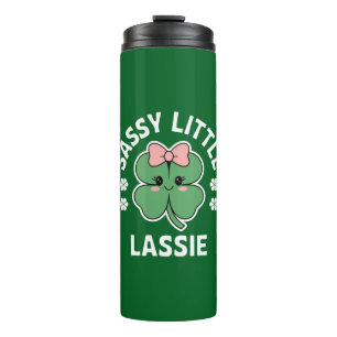 Garrafa Térmica Dia de São Patrício Garotinha Sassy Little Lassie 