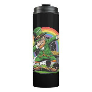 Garrafa Térmica Dia de São Patrício Leprechaun Dab Dança Dabbing