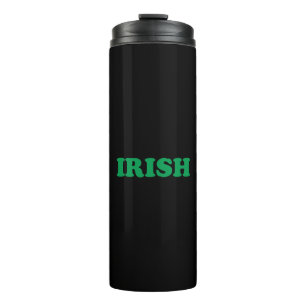Garrafa Térmica Dia de São Patrício, o negro verde irlandês