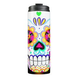 Garrafa Térmica Dia do Feriado Mexicano do Crânio do Açúcar Morto