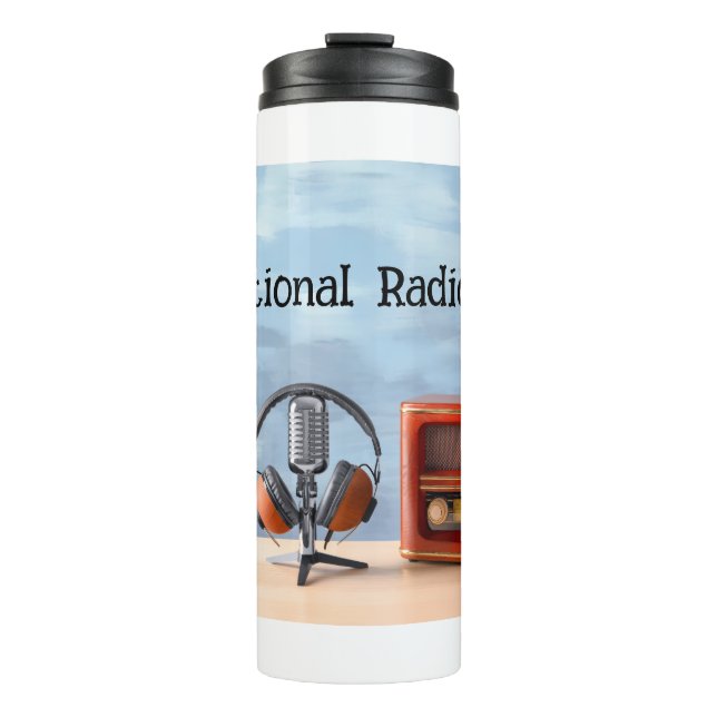 Garrafa Térmica Dia Nacional da Rádio (Frente)