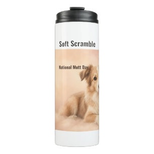 Garrafa Térmica Dia Nacional do Cão Sem Raça Definida Soft Scrambl