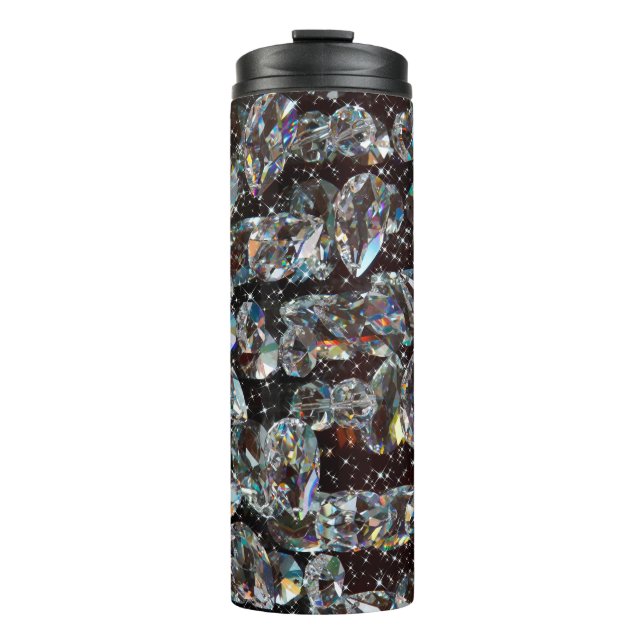 Garrafa Térmica Diamond Glitter Sparkle Elegant (Frente)
