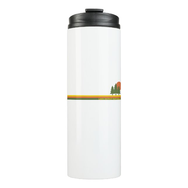 Garrafa Térmica Distrito do Lago Parque Nacional Pine Trees Sun (Frente)