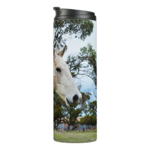 Garrafa Térmica Diversão Suja: Cavalo Branco Grande Mudo,