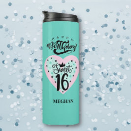 Garrafa Térmica Docinho Personalizado 16 Aniversário