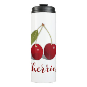 Garrafa Térmica Dois Tumbler Térmico de Design Cherries