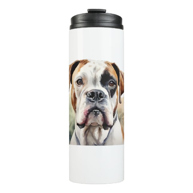 Garrafa Térmica Dose Cachorro na Aquarela (Frente)