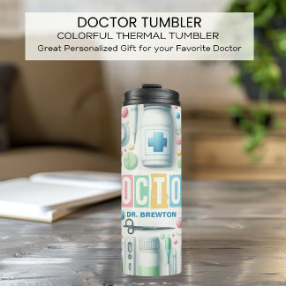 Garrafa Térmica Doutor Colorida Personalizada