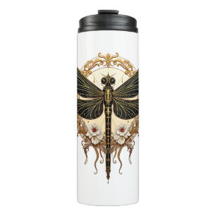 Garrafa Térmica Dragão Art Nouveau Elegante Steampunk