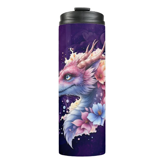 Garrafa Térmica Dragão Guardião Gentil.  (Frente)