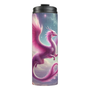 Garrafa Térmica Dragão Rosa