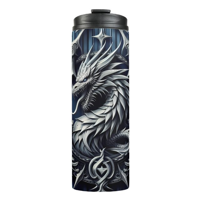 Garrafa Térmica Dragão - Tumbler Térmico (Frente)