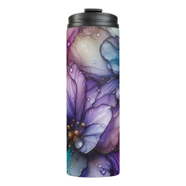 Garrafa Térmica Dreamcolor Watercolor Floral Thermal Tumbler (Frente)
