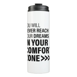 Garrafa Térmica Dreams Motivational Cote Art Sonha Citações Famosa