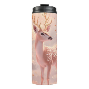 Garrafa Térmica Dreamwn Fawn em Florestas de outono Rosa