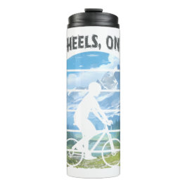 Garrafa Térmica Duas rodas, uma alma. Esportes ciclistas