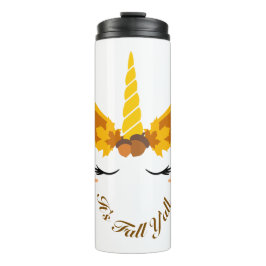 Garrafa Térmica É o outono Vocês todos outono Unicórnio sem mancha