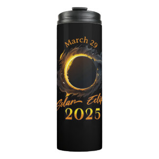 Garrafa Térmica Eclipse Solar Março 29 2025 Comemorativo