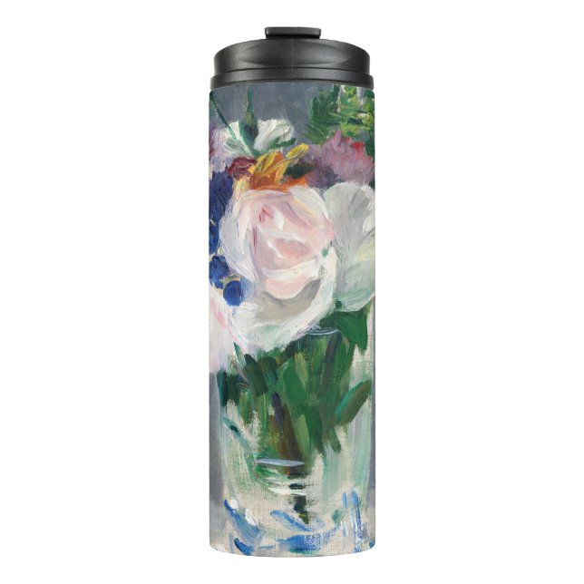 Garrafa Térmica Edouard Manet - Flores em um Vaso de Cristal (Frente)