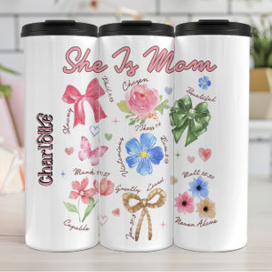 Garrafa Térmica Ela É A Mãe Christian Floral Design